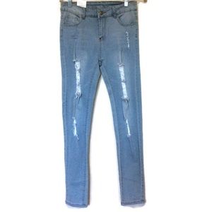 Alinda Slim Distressed Jeans sz M